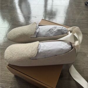 Elegant Cream Ballet Flats Slippers